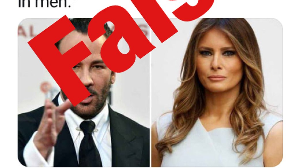 Tom Ford won't dress Melania Trump but he didn't call her an escort.