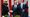 President Donald Trump, right, shakes hands with Joint Chiefs Chairman Gen. Joseph Dunford, left, as Defense Secretary Jim Mattis, center, watches at Arlington National Cemetery on May 29, 2017. (AP)