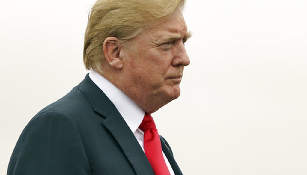 President Donald Trump boards Air Force One in Morristown, N.J., July 22, 2018, en route to Washington after staying at Trump National Golf Club in Bedminster, N.J. (AP Photo/Carolyn Kaster)