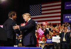 Fact-checking Donald Trump's rally in Tampa with Ron DeSantis