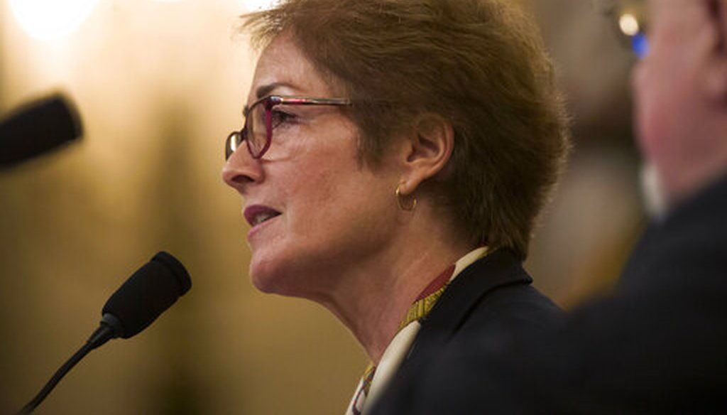 Former U.S. Ambassador to Ukraine Marie Yovanovitch testifies before the House Intelligence Committee on Capitol Hill in Washington, Nov. 15, 2019. (AP/Alex Brandon)