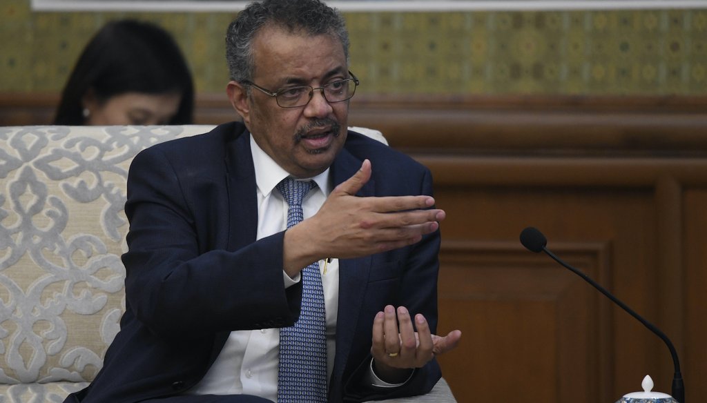 Tedros Adhanom, director general of the World Health Organization. (AP)