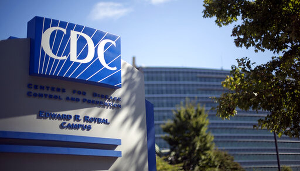 A sign marking the entrance to the Centers for Disease Control and Prevention building in Atlanta is shown on Oct. 8, 2013. (AP/Goldman)