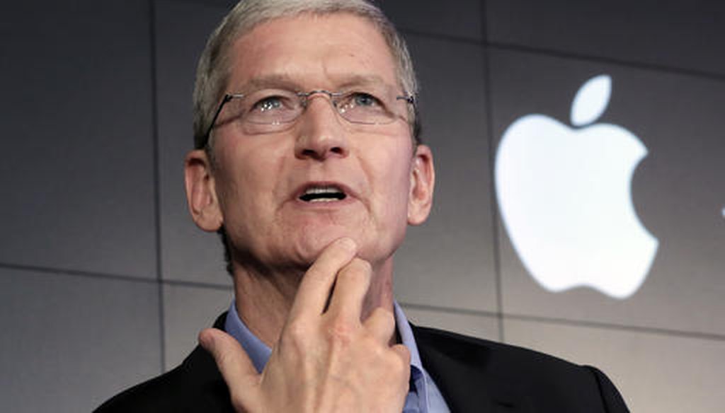 Apple CEO Tim Cook in 2015. (AP)