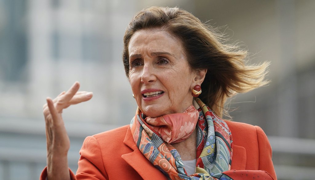 House Speaker Nancy Pelosi speaks at a news conference at the Mission Education Center Elementary School on Sept. 2, 2020, in San Francisco. (AP)