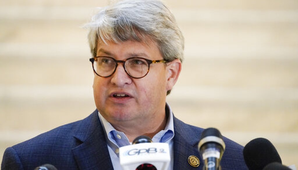 Gabriel Sterling a top Georgia elections official speaks on Nov. 30, 2020, during a news conference in Atlanta. (AP/Anderson)