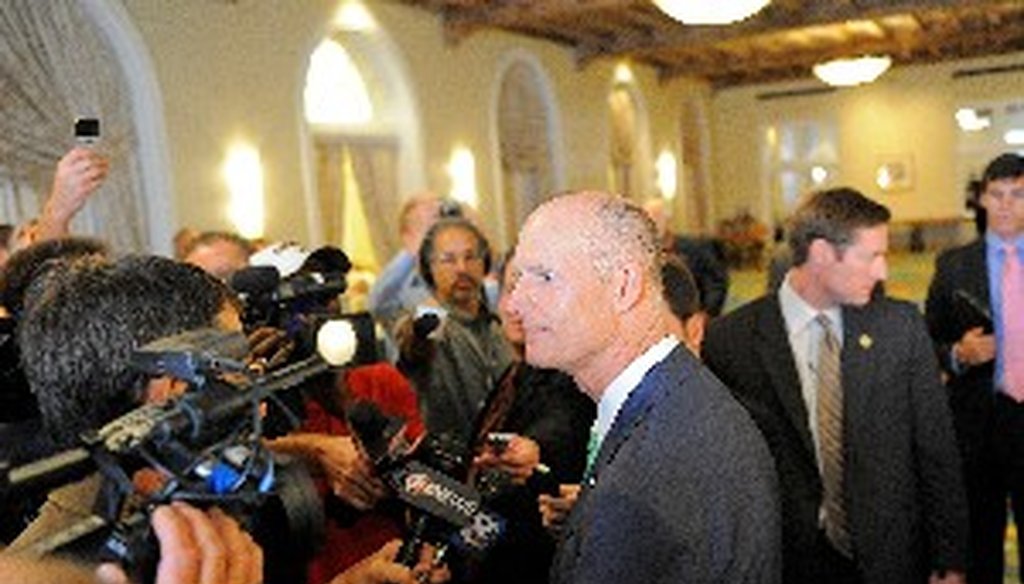 Florida Gov. Rick Scott pledged to create 700,000 jobs.