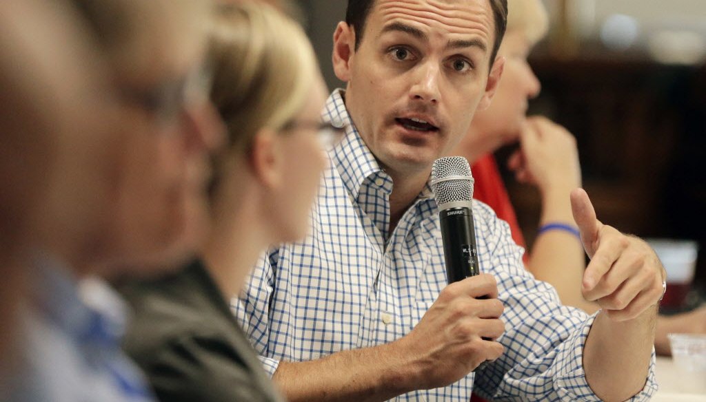 U.S. Rep. Mike Gallagher, a Republican, represents the Green Bay area in Wisconsin. He was elected in 2016. (Photo from Green Bay Press Gazette)