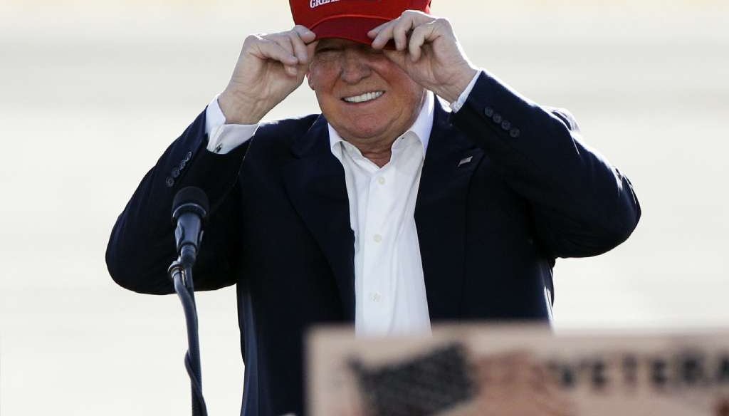 Republican Donald Trump campaigned in Sacramento on June 1, 2016. Jae C. Hong / AP