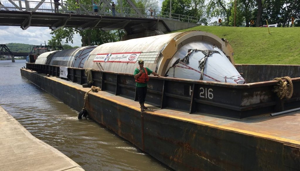 Lawmakers claim these huge fermentation tanks were manufactured in China using taxpayer money. (Courtesy: Genesee Brew Company)