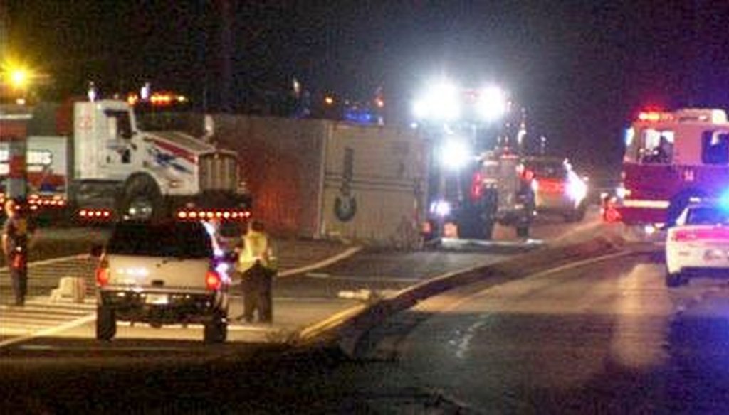 A Cartersville woman was killed and three others were injured this year when their pickup truck was hit by a tractor-trailer in Bartow County. 