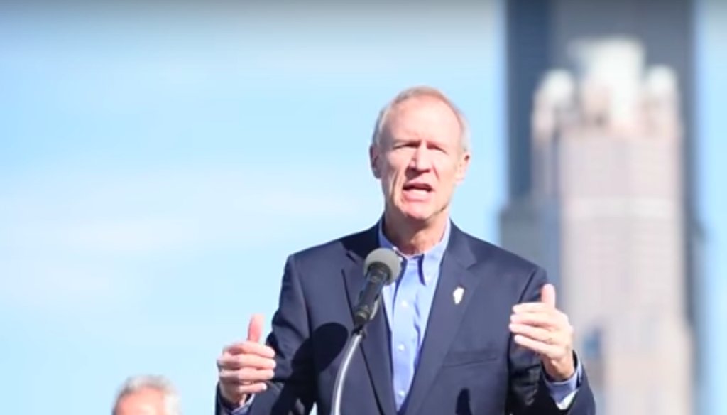 Gov. Bruce Rauner talks about the University of Illinois and its connection to “The 78,” a 62-acre development site on Oct. 19, 2017. (YouTube)