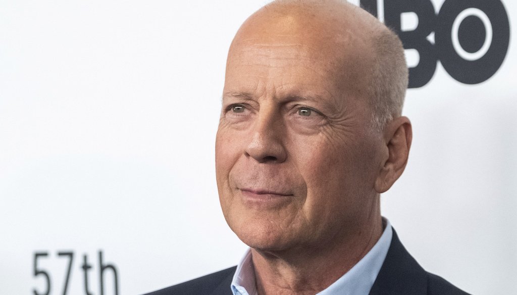 Actor Bruce Willis attends a movie premiere in New York on Oct. 11, 2019. (AP)