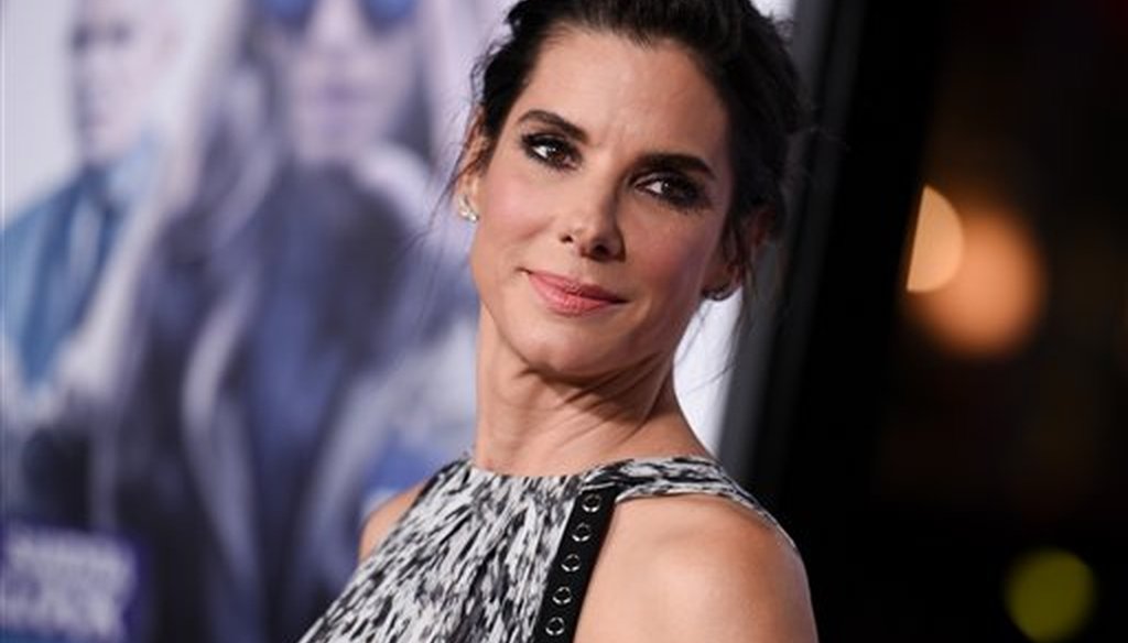 Actress Sandra Bullock arrives at the LA Premiere of "Our Brand is Crisis" held at the TCL Chinese Theatre on Monday Oct. 26, 2015, in Los Angeles. (AP)