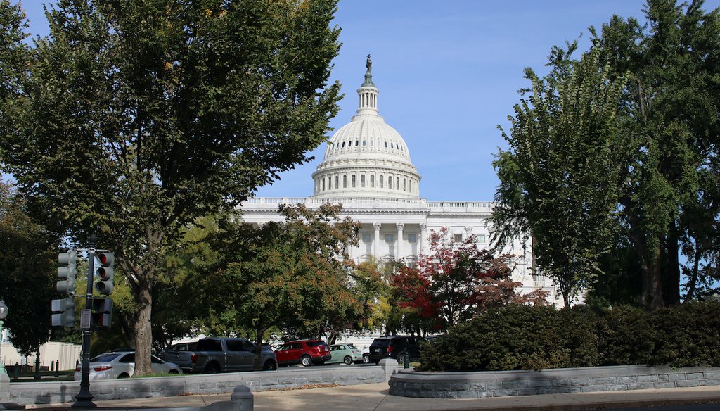 The Capitol building in Washington, D.C., Oct. 28, 2021. (Gabrielle Settles/PolitiFact)