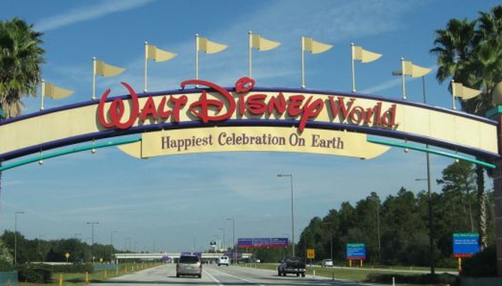 The entrance to Walt Disney World in central Florida. (Gerard McGovern via Flickr/Creative Commons)