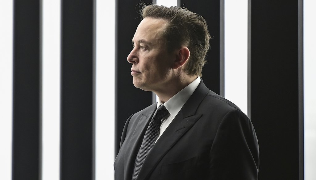 Elon Musk attends the opening of a Tesla factory in Gruenheide, Germany, March 22, 2022. Musk bought X, formerly Twitter, in October 2022. (AP)
