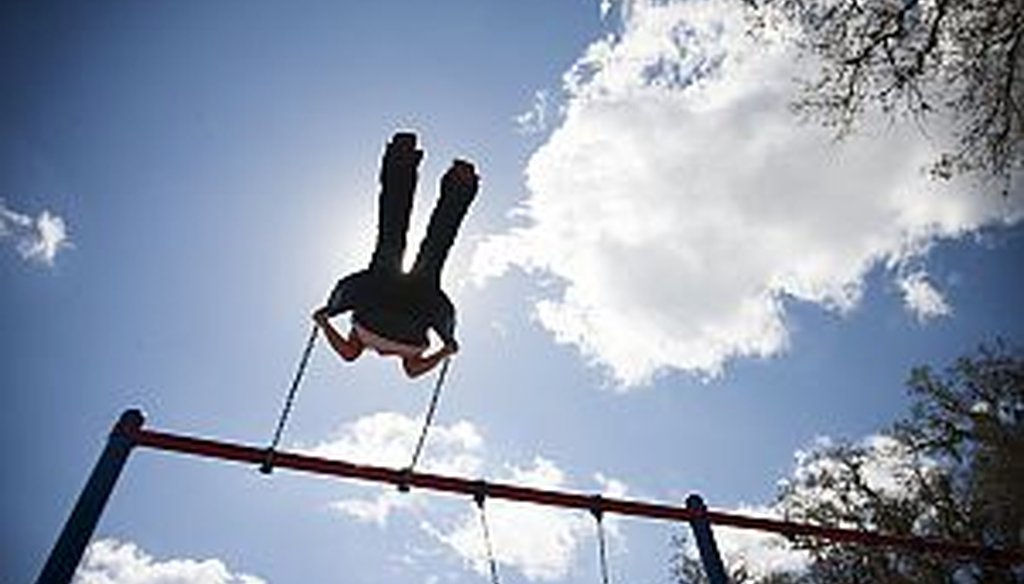 A child at a Head Start program in Hernando County, Florida, plays on a swing. The programs are facing cuts under the sequester. (Tampa Bay Times photo)