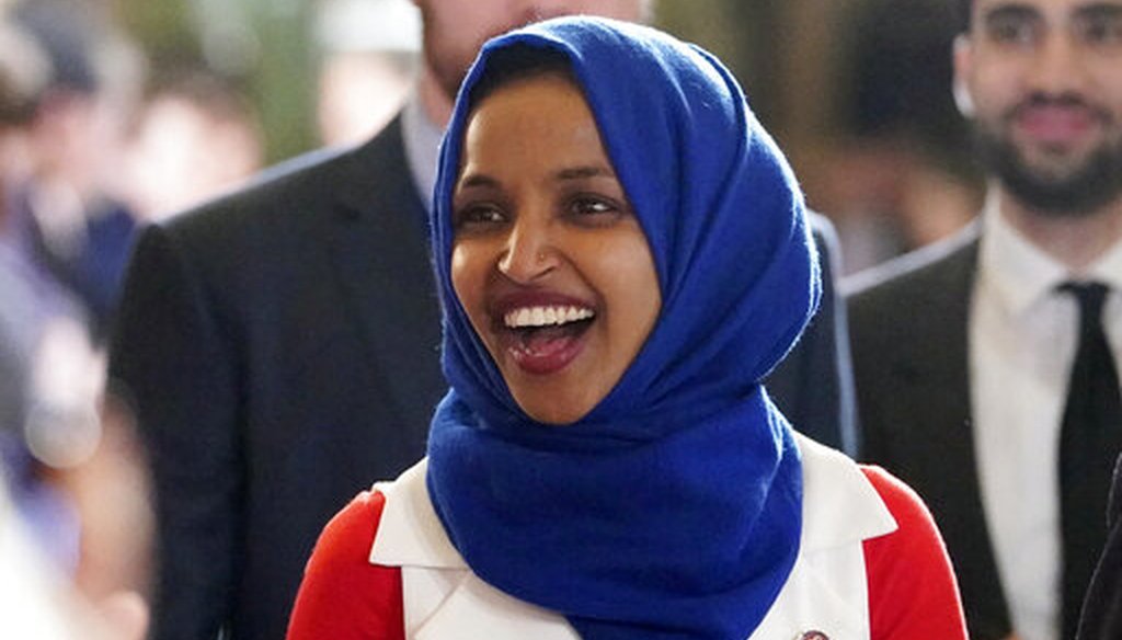 U.S. Rep. Ilhan Omar, D-Minn., overstates the number of gun-related deaths in America. (AP)