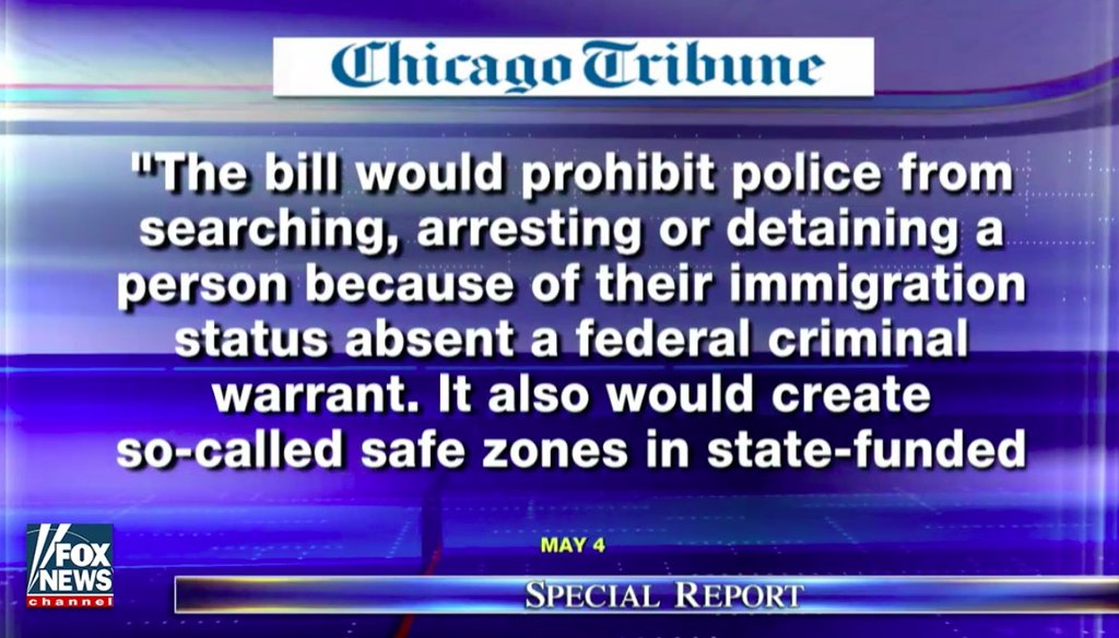 Fox News' use of an old version of an Illinois immigration bill on Aug. 11 ignited debate.