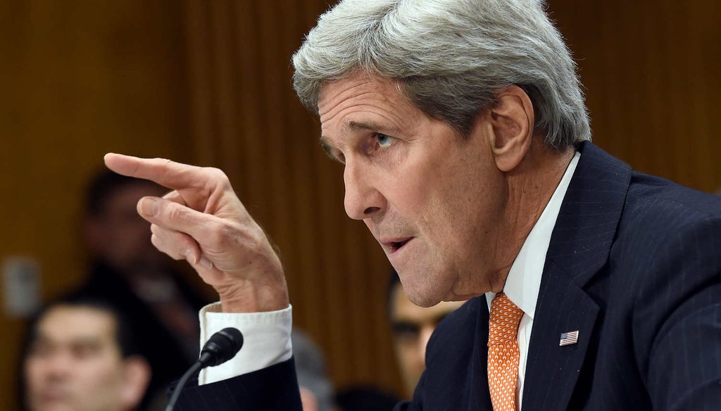Secretary of State John Kerry on Capitol Hill Feb. 24, 2015 urges senators not to criticize nuclear negotiations with Iran before a deal emerges. (AP)