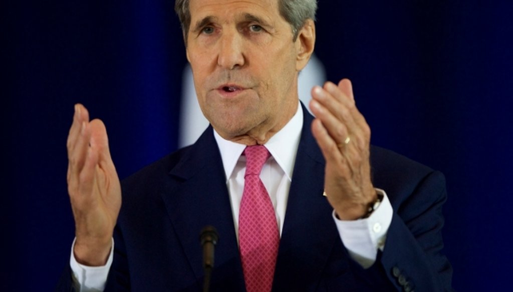 Secretary of State John Kerry speaks about the nuclear agreement with Iran at the National Constitution Center in Philadelphia on Sept. 2, 2015. (Mark Makela/Getty Images) 