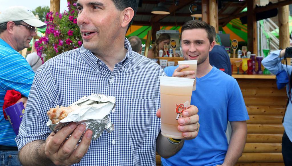 Scott Walker campaigns in Iowa in August 2015 (photo courtesy of Walker campaign)