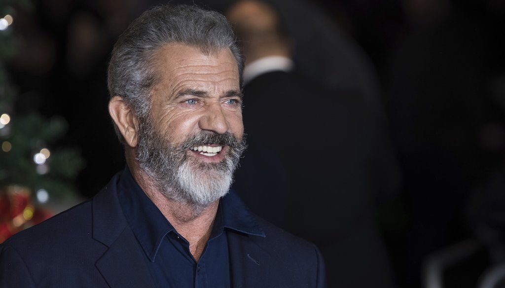 Actor Mel Gibson poses for photographers upon arrival at the premiere of the film 'Daddys Home 2', in London, Thursday, Nov. 16, 2017. (Photo by Vianney Le Caer/Invision/AP)