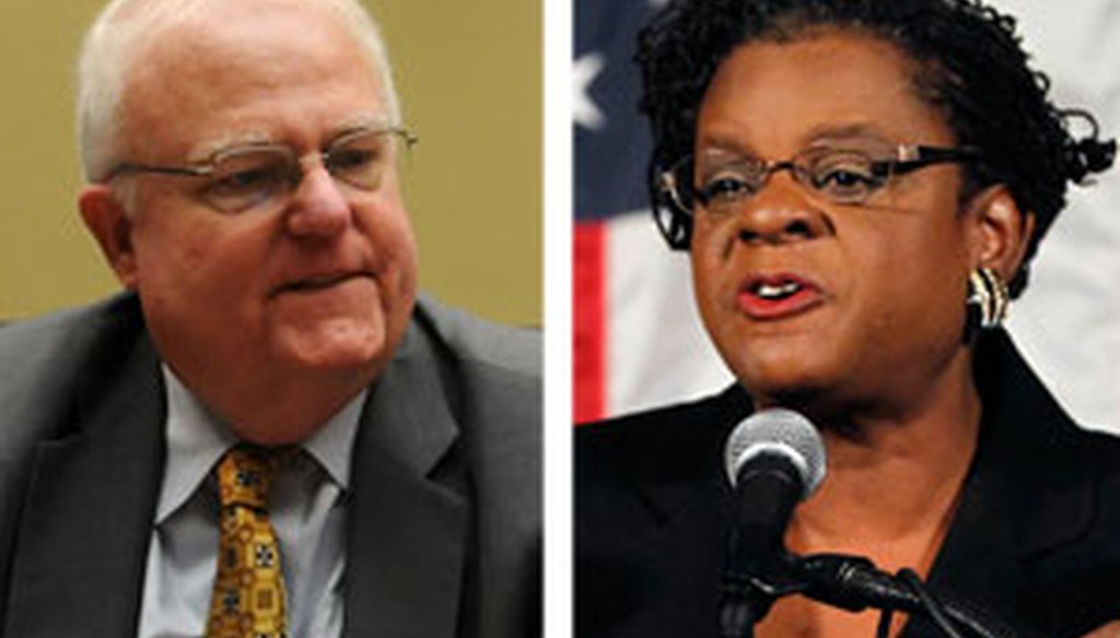 Rep. Jim Sensenbrenner, Republican of Menomonee Falls, and Rep. Gwen Moore, Democrat of Milwaukee