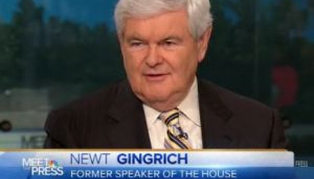 Former House Speaker Newt Gingrich, R-Ga., appeared on NBC's "Meet the Press" and argued that a rise in an employment statistic was bad news for the economy. Is he right?