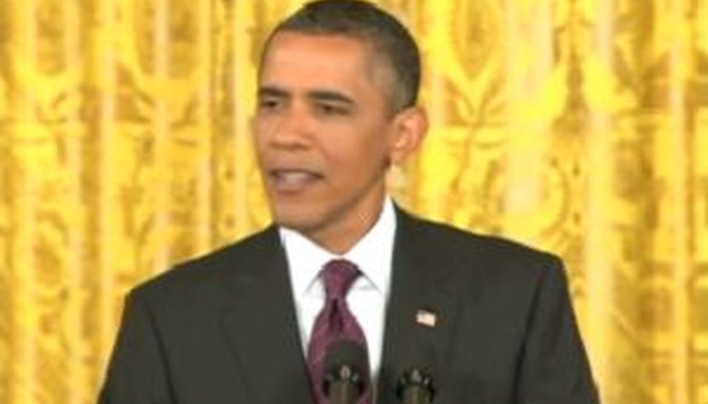 President Barack Obama held a news conference on June 29, 2011, promising regulatory reforms