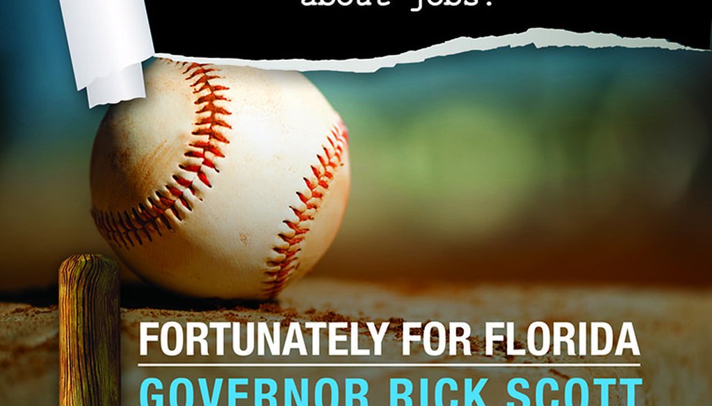 The Republican Party of Florida greeted President Barack Obama to Jacksonville with an ad touting Gov. Rick Scott's port policy.