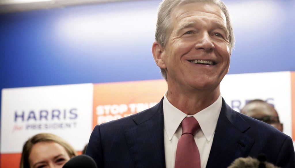 North Carolina Gov. Roy Cooper speaks July 25, 2024, at a press conference in Raleigh, N.C. (AP)