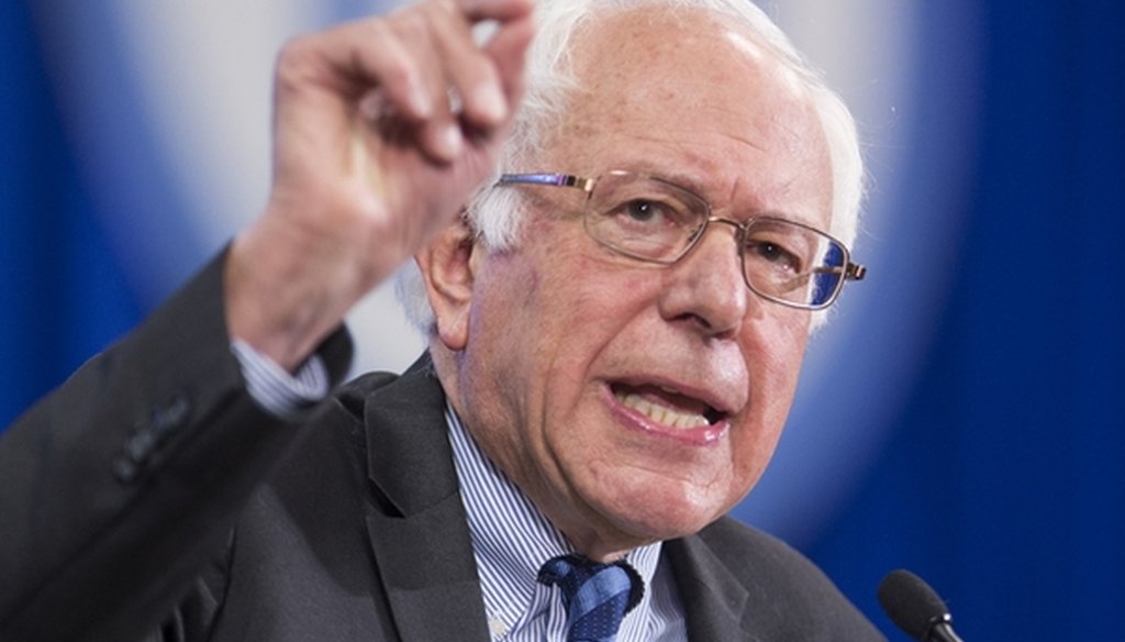 Democratic presidential candidate Bernie Sanders speaks at the New Hampshire Democratic Party state convention on Sept. 19, 2015. (Scott Eisen/Getty Images)