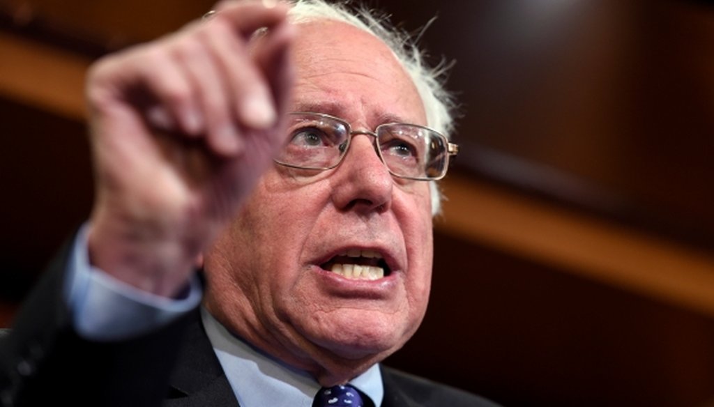 Democratic presidential candidate Bernie Sanders speaks during a Capitol Hill news conference on Sept. 10, 2015. (AP/Susan Walsh)