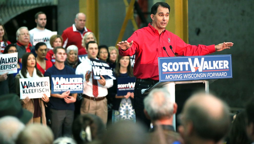 Attacks on Gov. Scott Walker stepped up with his announcement that he would seek a third term in the 2018 election. (Michael Sears/Milwaukee Journal Sentinel)