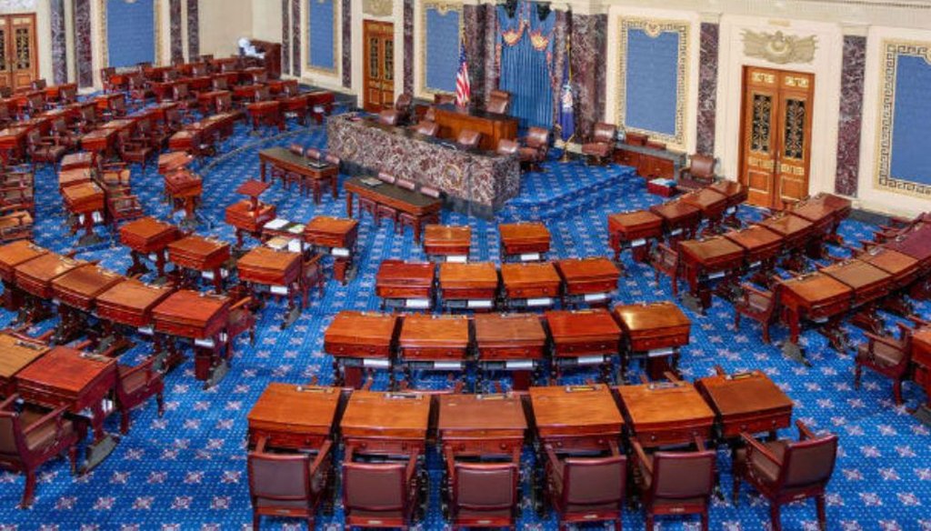 The U.S. Senate chamber (Wikimedia commons)