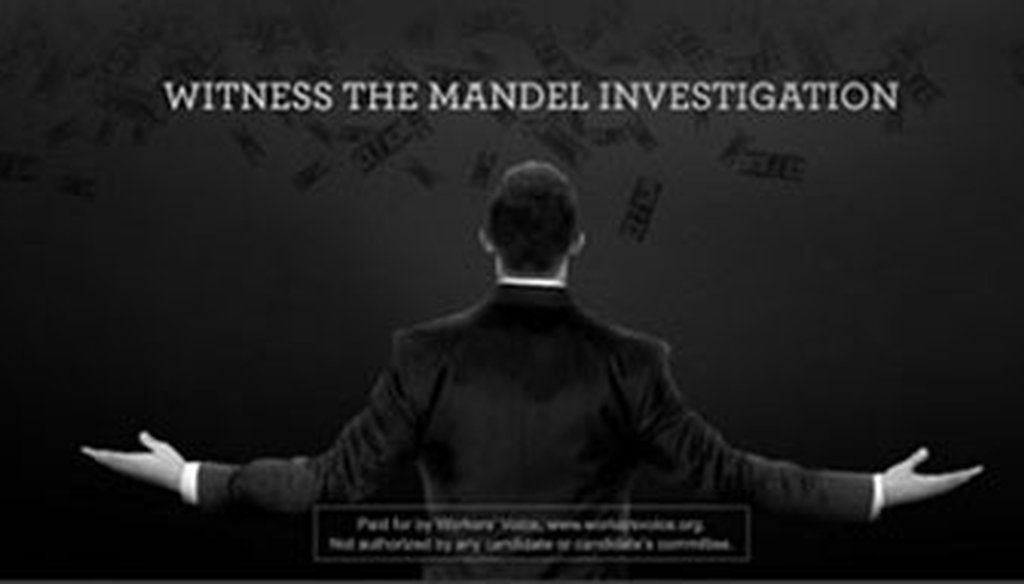 This campaign ad published online by the PAC Workers' Voice that targets Josh Mandel parodies Nike's "We are all witnesses" campaign that featured LeBron James.