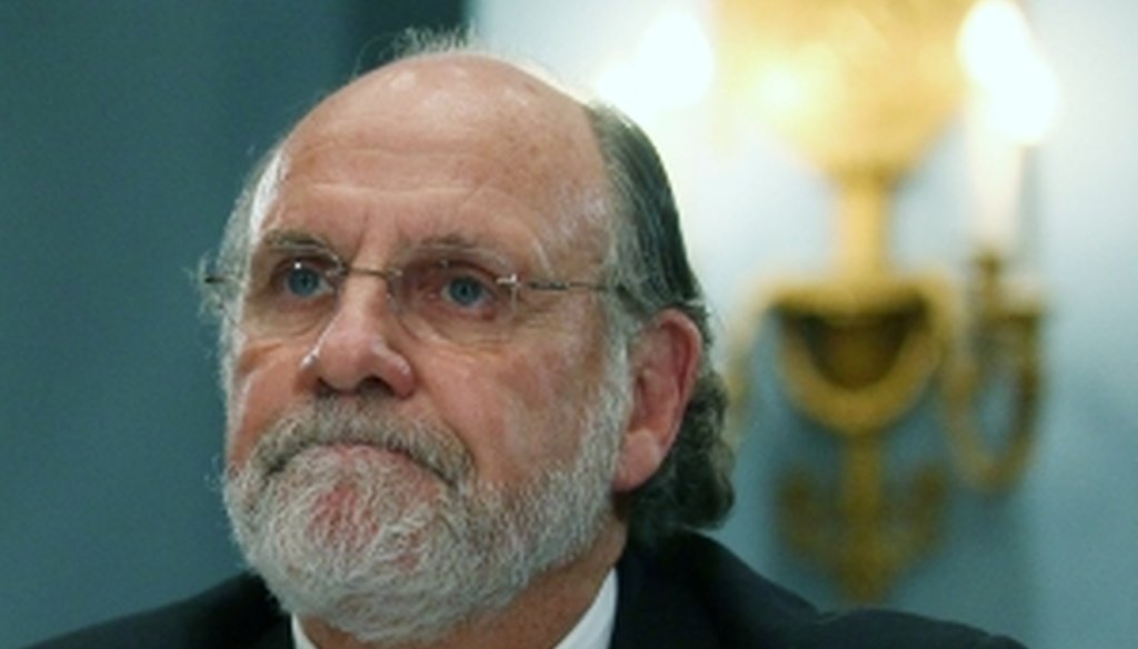 Jon Corzine appears before a House panel on Dec. 8. 