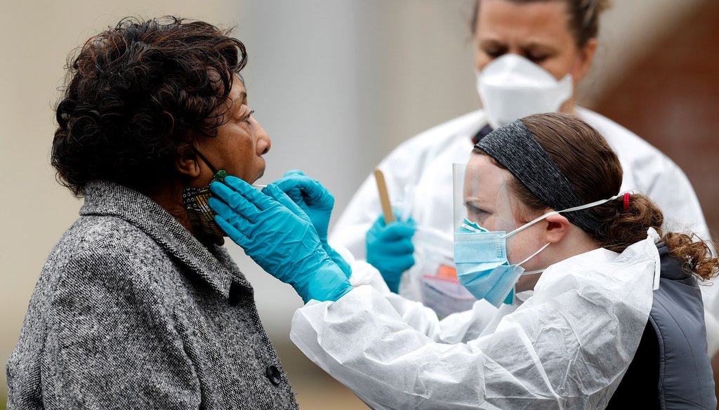 A walk-up testing center in Annapolis, Md. (AP Photo/Julio Cortez/file)