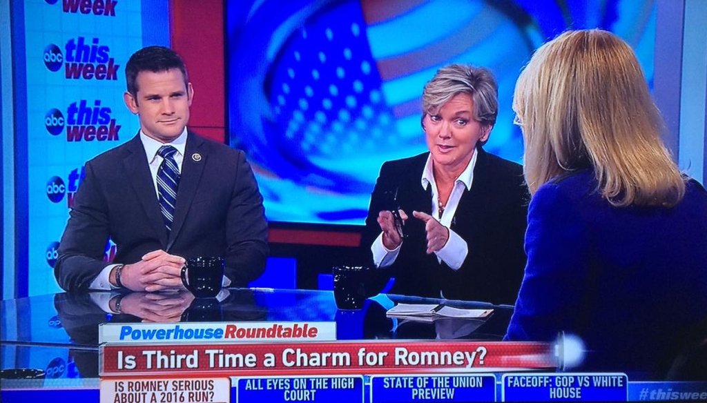 Former Michigan Gov. Jennifer Granholm took a swipe at Mitt Romney after he stoked speculation that he may seek a third run for president.