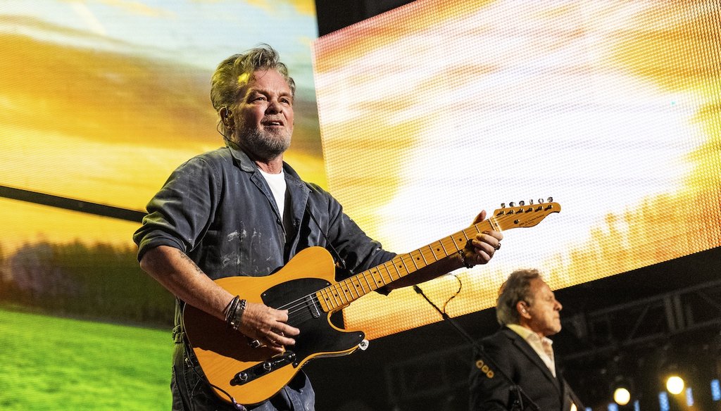 John Mellencamp performs Sept. 23, 2023, during Farm Aid in Noblesville, Ind. (AP)