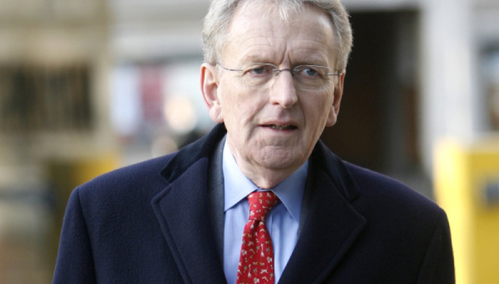 Christopher Meyer, former British Ambassador to the U. S., arrives for the Iraq war inquiry in London, Thursday, Nov. 26, 2009.