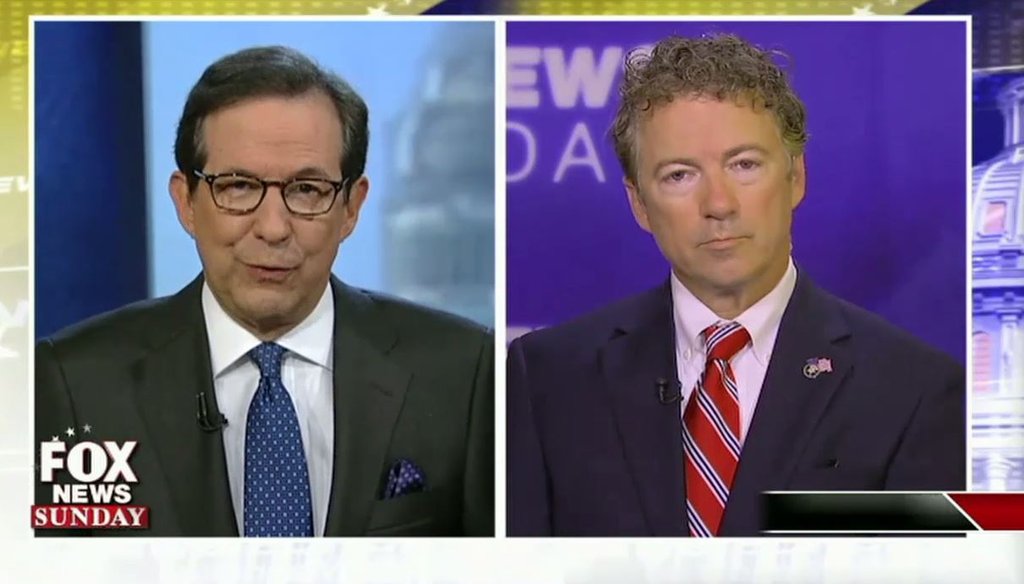 Sen. Rand Paul, R-Ky., attacked Hillary Clinton and Planned Parenthood in a July 26 interview with Chris Wallace on "Fox News Sunday." (Screengrab)