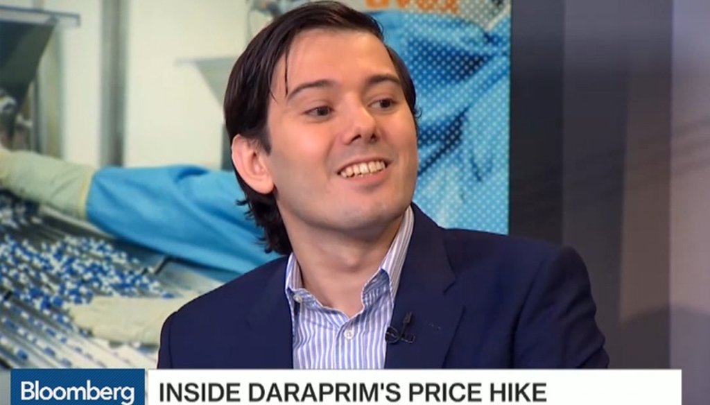 Turing CEO Martin Shkreli. (Screengrab)