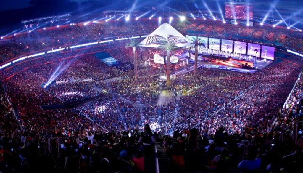 WrestleMania 2012 at Miami's Sun Life Stadium. Photo provided by World Wrestling Entertainment.